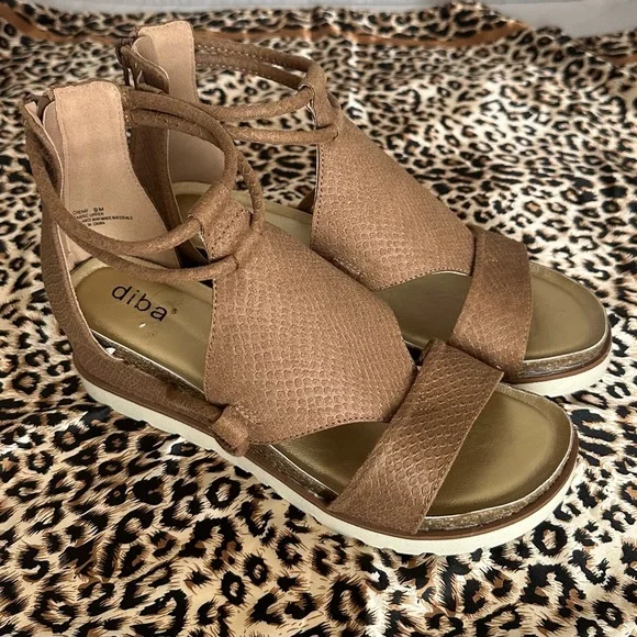 Shoes Diba Wedge Gladiator Sandalschenay Natural Poshmark
